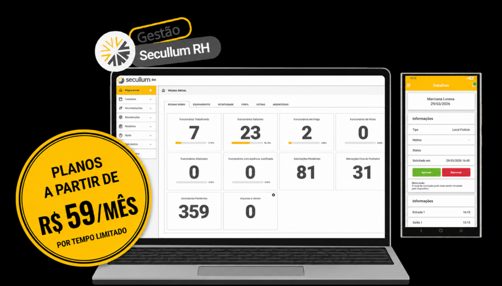 Sistema de ponto em nuvem Secullum RH